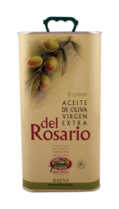 Huile d'olive Vierge Extra Vari�t� Picual (+/- 0,5�), A.O.C. Baena - Del Rosario (5 l.)